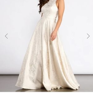 Gisella brocade wedding dress